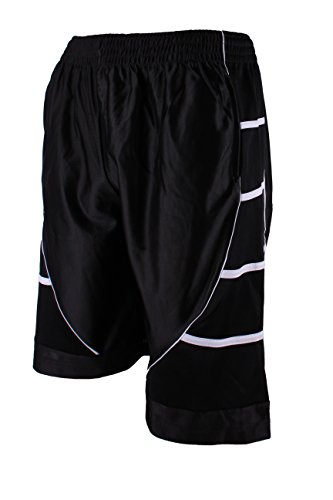 North 15 Men's Long Athletic Mesh Shorts with Side Pockets 45 Designs & Colors