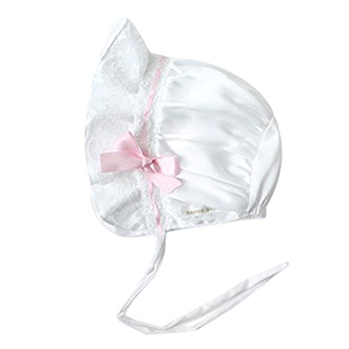 ROPALIA Baby Girls Lace Bow Flower Bonnet Hats Infant Bucket Sun Hat 3-14 Months