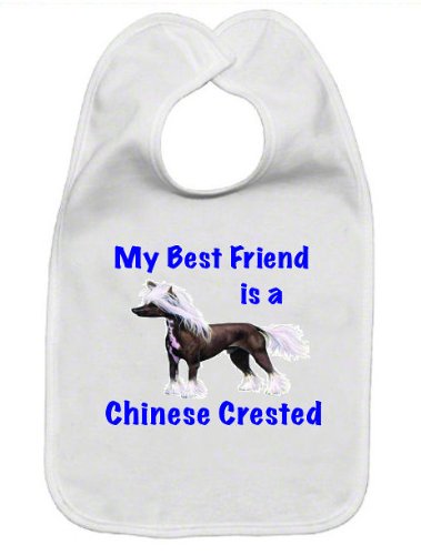 

My Best Friend is Chinese Crested Baby Bib