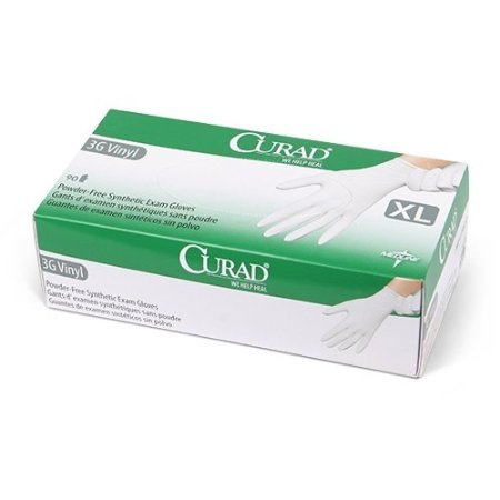 

Curad Stretch Vinyl Exam Gloves,pf,x-large