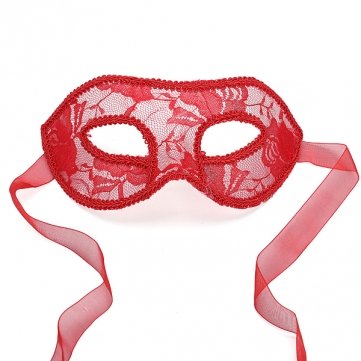 

Bheema Venetian Ball Party Women's Lace Flower Mask Masquerade Halloween - Red