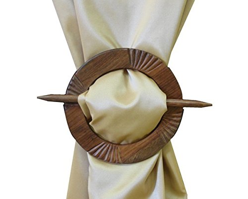 Algopix Similar Product 8 - Europatex Brooch Tieback, 6-Inch, Brown