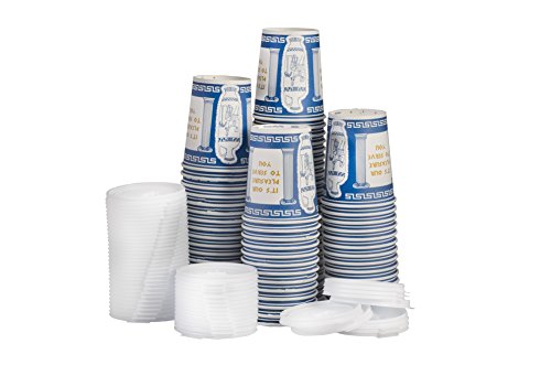 Ny Coffee Cup (100 Paper Cups with 100 Lids)