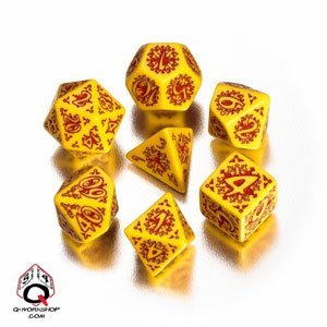 Q-Workshop Polyhedral 7-Die Set: Pathfinder Legacy of Fire Dice (7)