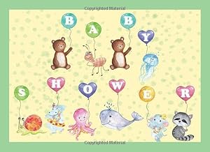 Baby Shower: Guest Book Sign In / Keepsake With Advice to Parents & Wishes For Baby / Bonus Gift Log & More: Cute Animals With Balloons Theme (Baby Shower Guest Book Animal Series) by Creative Life Journals