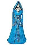 Baju Adult Blue Velvet Lolita Gothic Renaissance Medieval Mythic Dress