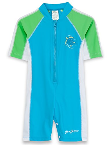 SunBusters Girls UPF 50+ Sun Protective Short Sleeve Sunsuit
