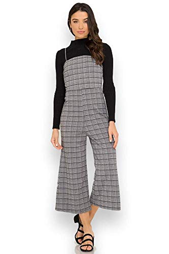 Algopix Similar Product 18 - She + Sky Plaid Cami Sleeveless Jumpsuit