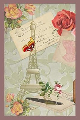 Happy Valentine's Day: The Perfect Gift for Your Wife, Girlfriend or Friend: Eiffel Tower Paris: Roses and a Butterfly: Purse Size with Lots of Pages: Better Than Just a Card!