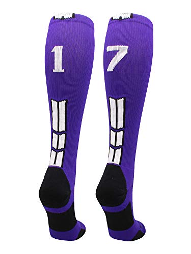 Algopix Similar Product 6 - MadSportsStuff Player Id Number Socks