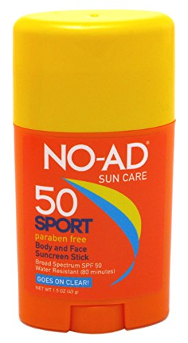 No-Ad Spf#50 Sport Body + Face Sunscreen Stick 1.5oz