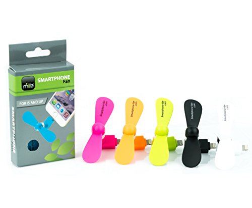 Mini iPhone Fan by Smartphone-fan * Portable USB 8 Pin Fan for Apple Cell Phone, Pads, or Computers / Portable Mobile Dock Fan * Lightning, iPhone 6, 6s, 6+, 5s, 5, iPad, New iPad, iPod Touch - Green