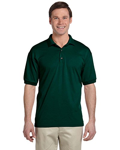 Gildan DryBlend 6 oz., 50/50 Jersey Polo, XL, FOREST GREEN