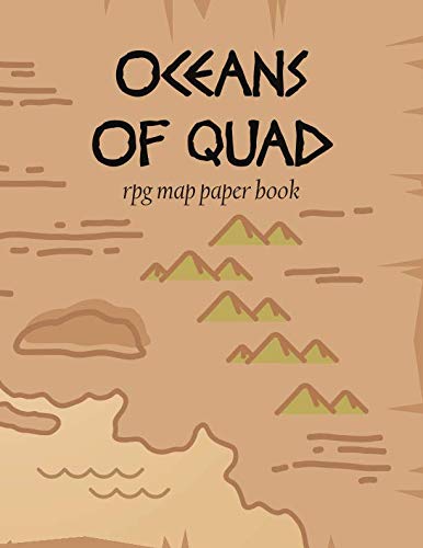 Oceans of Quad: RPG Map Paper Book by Cutiepie Mapping