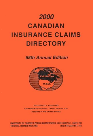 Canadian Insurance Claims Directory 2000 by Gwen Peroni