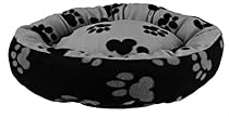 Trixie 37691 Sammy Kuschelbett, ø 50 cm, schwarz/grau