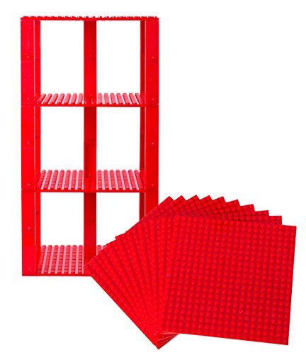 Premium Red Stackable Base Plates - 10 Pack 6