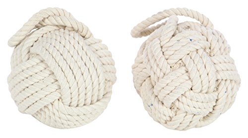 Algopix Similar Product 11 - Benzara Dapper Rope Wall Stop in White