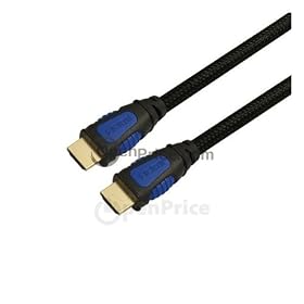 High Speed Hdmi Cable Black&blue Nylon Jacket 1.5ft (0.5m) 30awg Nylon Jacket