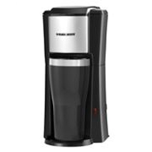 

Single Serve Coffee Maker with Stainless Mug Black-2Pack