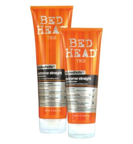 TIGI Bed Head Styleshots Extreme Straight Shampoo (8.5oz) and Conditioner (6.76oz)