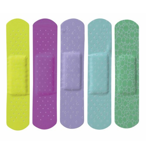 50 Bandages Curad Medline Neon Adhesive Box Case Band-aids Kid Children Color