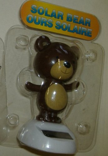 

Solar Powered Dancing BROWN Bear - Head and Arms Sway in Sunlight