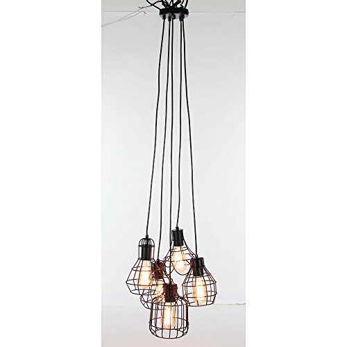 Algopix Similar Product 16 - Benzara Meshed Metal Light Pendant with