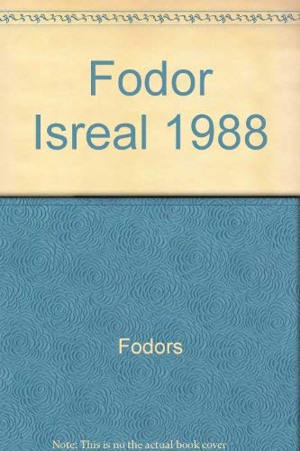 Fodors-Israel '88 by Fodor's