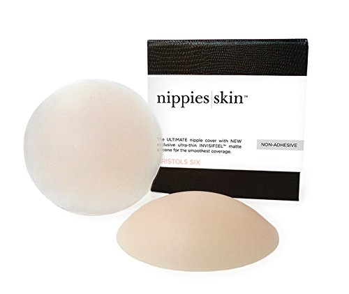 Nippies Skin Reusable Thin Silicone Nipple Cover Pasties NON-ADHESIVE- LIGHT