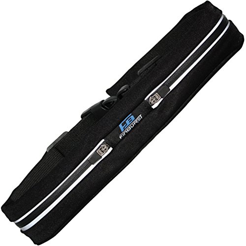 FinBurst Running Belt PRO - High-End Waist Pack for Increased Safety and Durability - Fits EVERY iPhone and Cell Phone