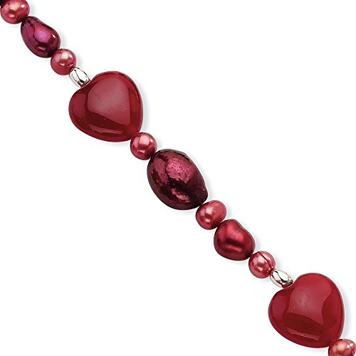 Algopix Similar Product 4 - Sterling Silver 75in Red Gemstone