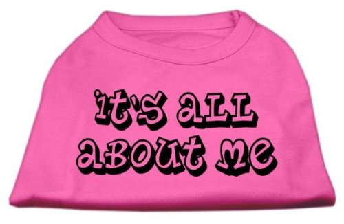 

Mirage Pet Products 16-Inch It's All About Me Screen Print Shirts for Pets, X-Large, Bright Pink