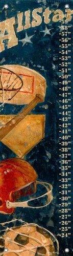 Algopix Similar Product 8 - Oopsy Daisy Vintage Sports Growth Chart