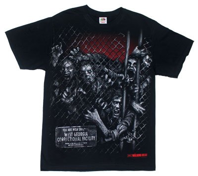 The Walking Dead Walkers Fence Attack Official Licensed AMC Adult T-shirt