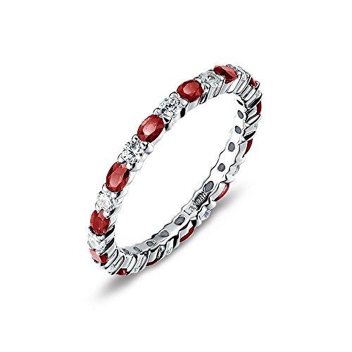 Algopix Similar Product 17 - Lafonn Birthstone Simulated Garnet