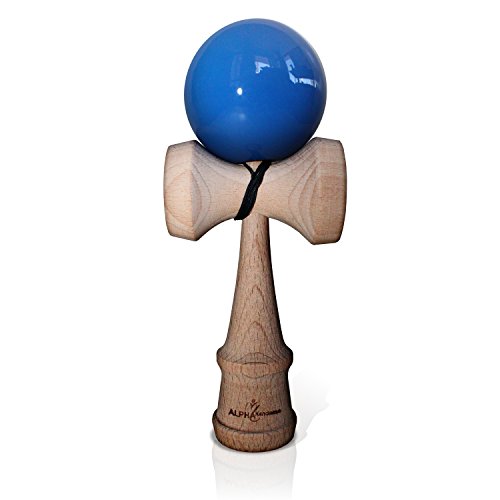 Kendama by Alpha Kendama - Kendama Pro Model - 100% MONEY BACK GUARANTEE (No Questions Asked) - Kendama Toy Strengthens Hand-Eye Coordination, Balance, and Reflex - Standard Size Kendama - Pink Color (Other Colors Available)