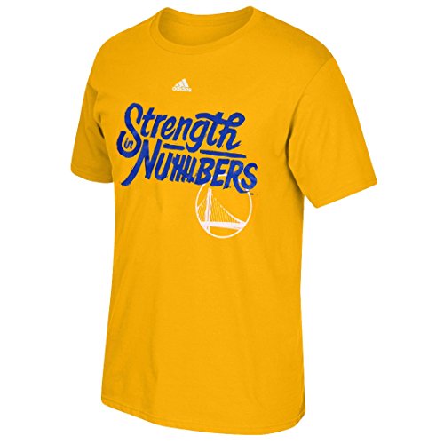 Golden State Warriors Men's adidas Gold Strength in Numbers T-Shirt