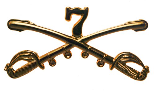 US Army 7th Cavalry Crossed Sabres pin