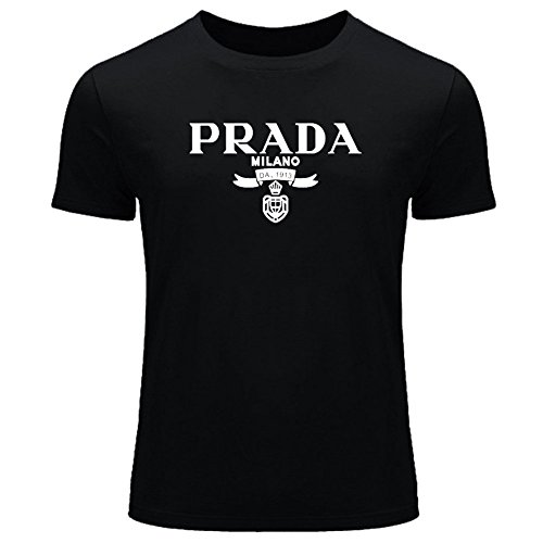 Prada Mens Printed Short Sleeve tops t shirts