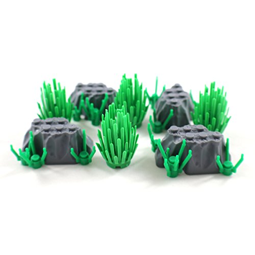 Rock Garden with Shrubs - Scenery and Plants Building Block Accessories