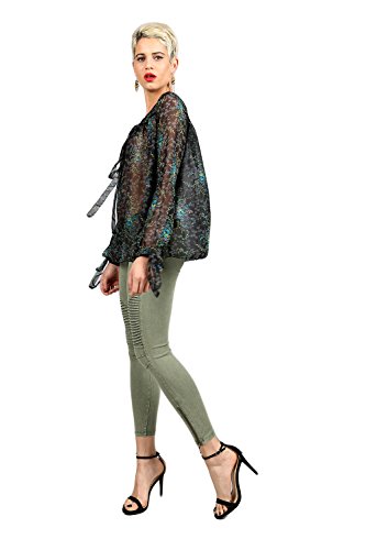 Algopix Similar Product 9 - Beulah Style Beulah OP7019 Moto Jeggings