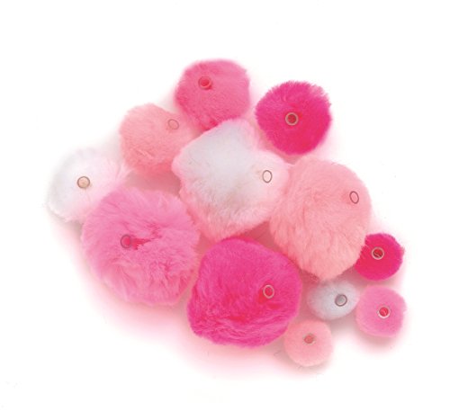 Algopix Similar Product 6 - Glorex Acrylic Pom Poms Multiple Pink