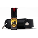 Guard Dog Security 18-Percentage Oleoresin Capsicum Pepper Spray with Keychain Holster (Black, 1/2-Ounce)