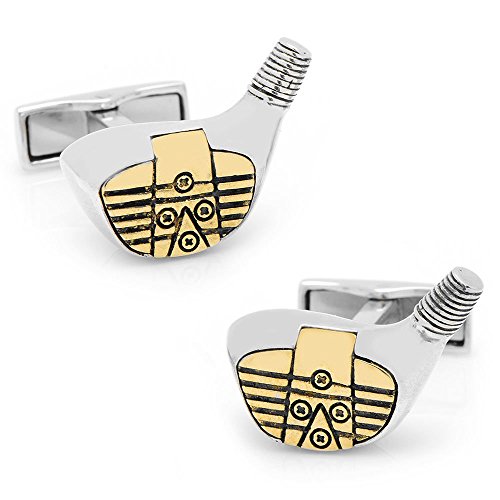 Algopix Similar Product 1 - Sterling Vintage Golf Driver Cufflinks
