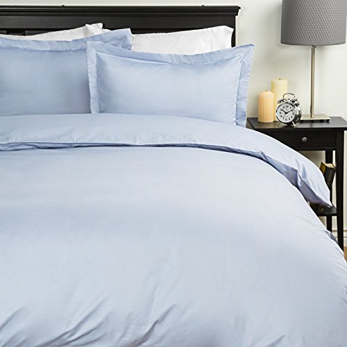 Sweet Home Collection Egyptian Quality 3-Piece Duvet Set, Light Blue, Full/Queen