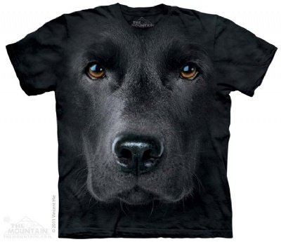 The Mountain Black Lab Face T-Shirt