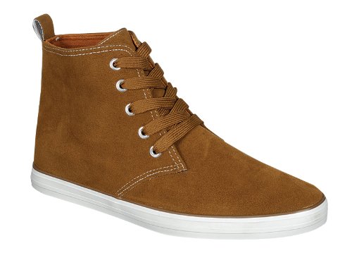 Arider CROSS-03 Men's Hi-Sleek Lace Up Fashion sneaker Shoes- Camel