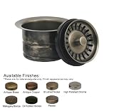 discount Whitehaus WH202-BN Waste Disposer Trim For Deep Fireclay Sink Applications, Brushed Nickel