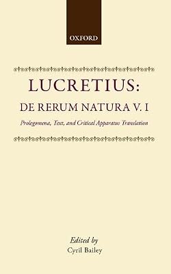 De Rerum Natura Libri Sex: Volume I: Prolegomena, Text and Critical Apparatus, Translation